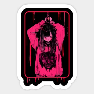 The Hanging Girl Sticker